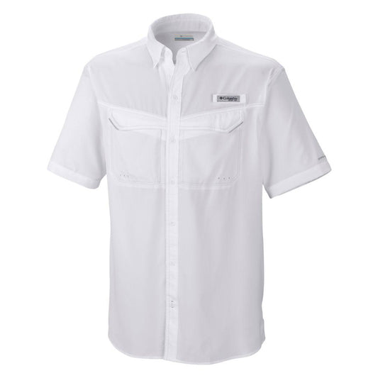 Columbia Men White Omni-Wick Low Drag Offshore Short Sleeve Shirt