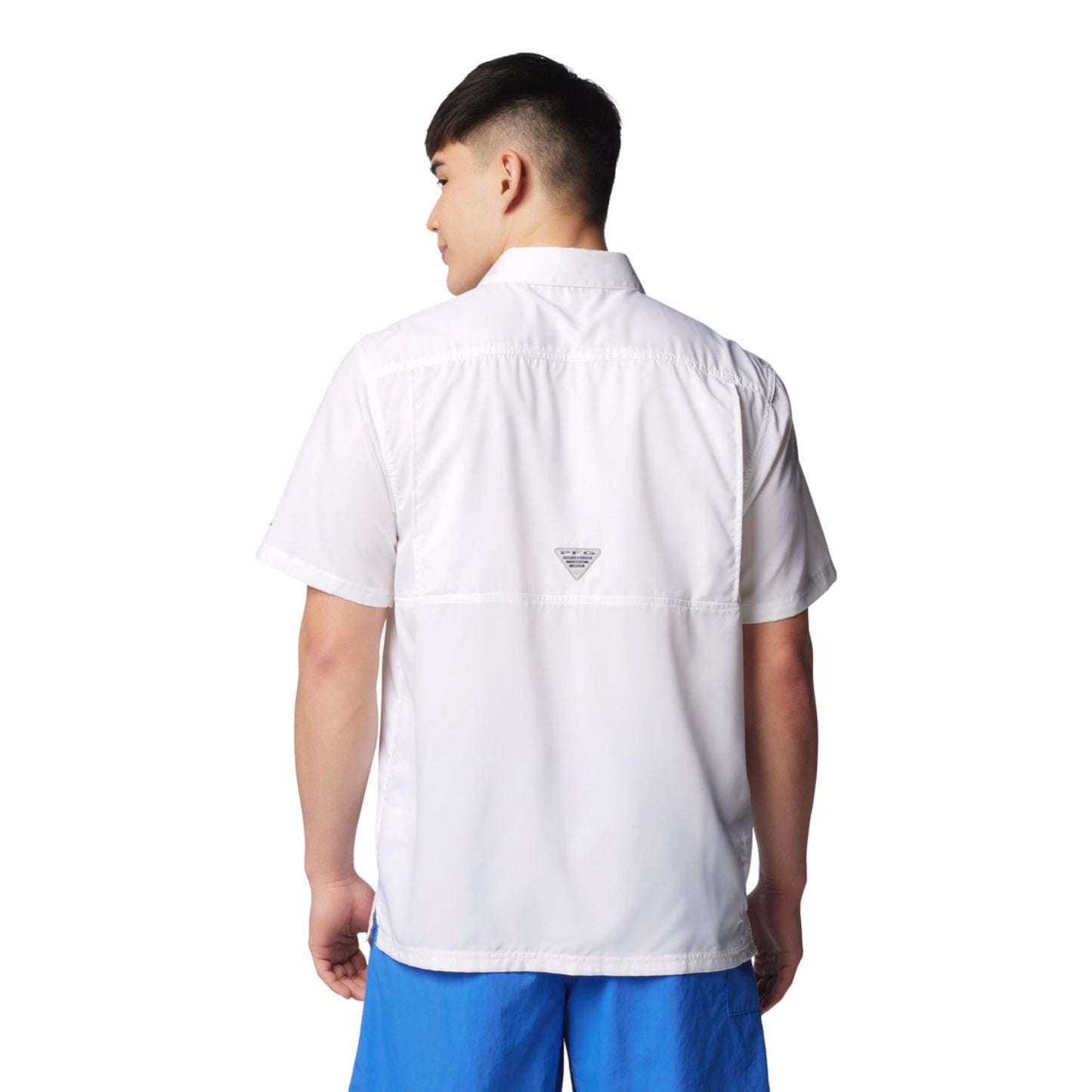 Columbia Men White Slack Tide Camp Shirt (Sun Protection)