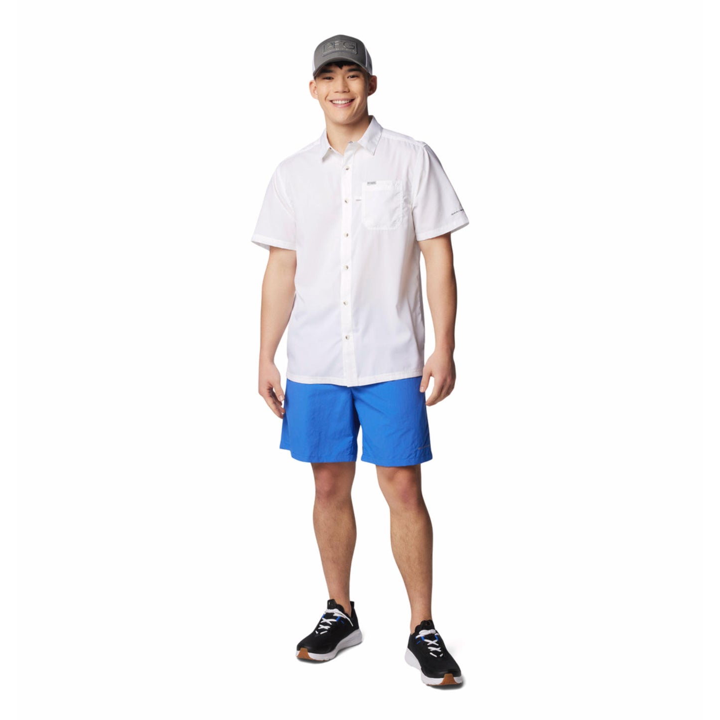 Columbia Men White Slack Tide Camp Shirt (Sun Protection)