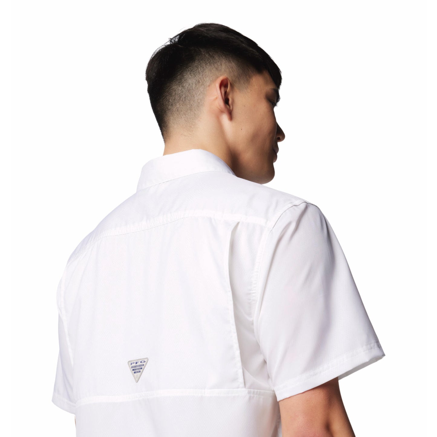 Columbia Men White Slack Tide Camp Shirt (Sun Protection)