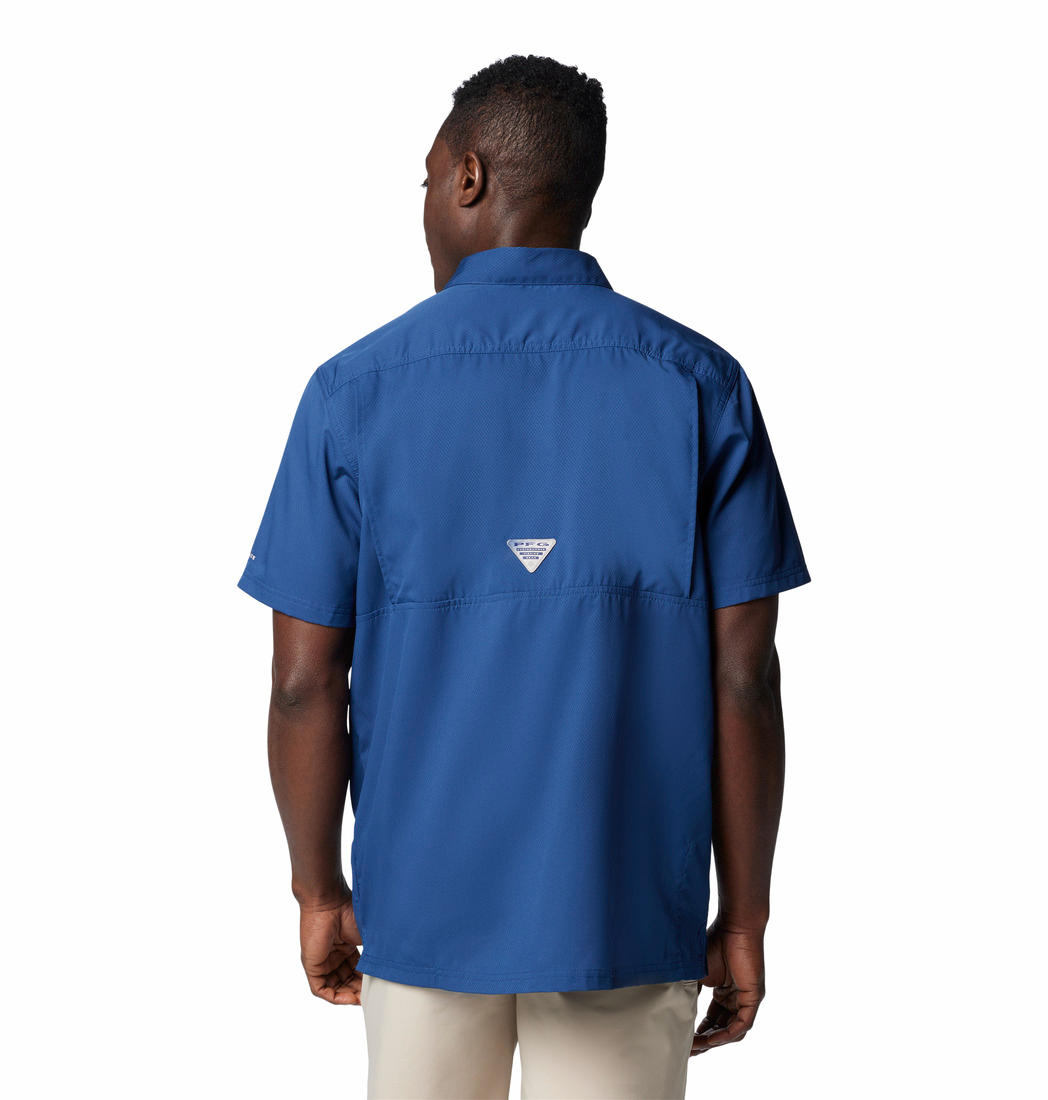 Columbia Mens Blue Slack Tide Camp Shirt