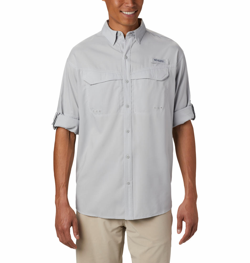 Columbia Men Grey Columbia Men Low Drag Offshore Long Sleeve Shirt