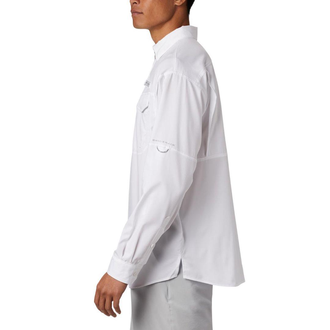 Columbia Men White Low Drag Offshore Long Sleeve Shirt