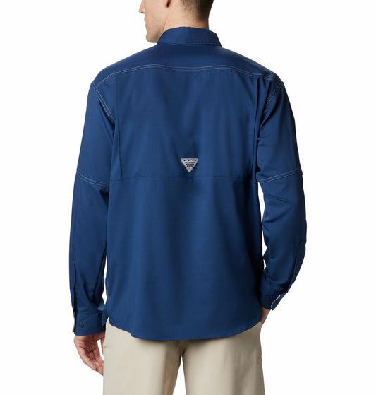 Columbia Men Navy Blue Columbia Men Low Drag Offshore Long Sleeve Shirt