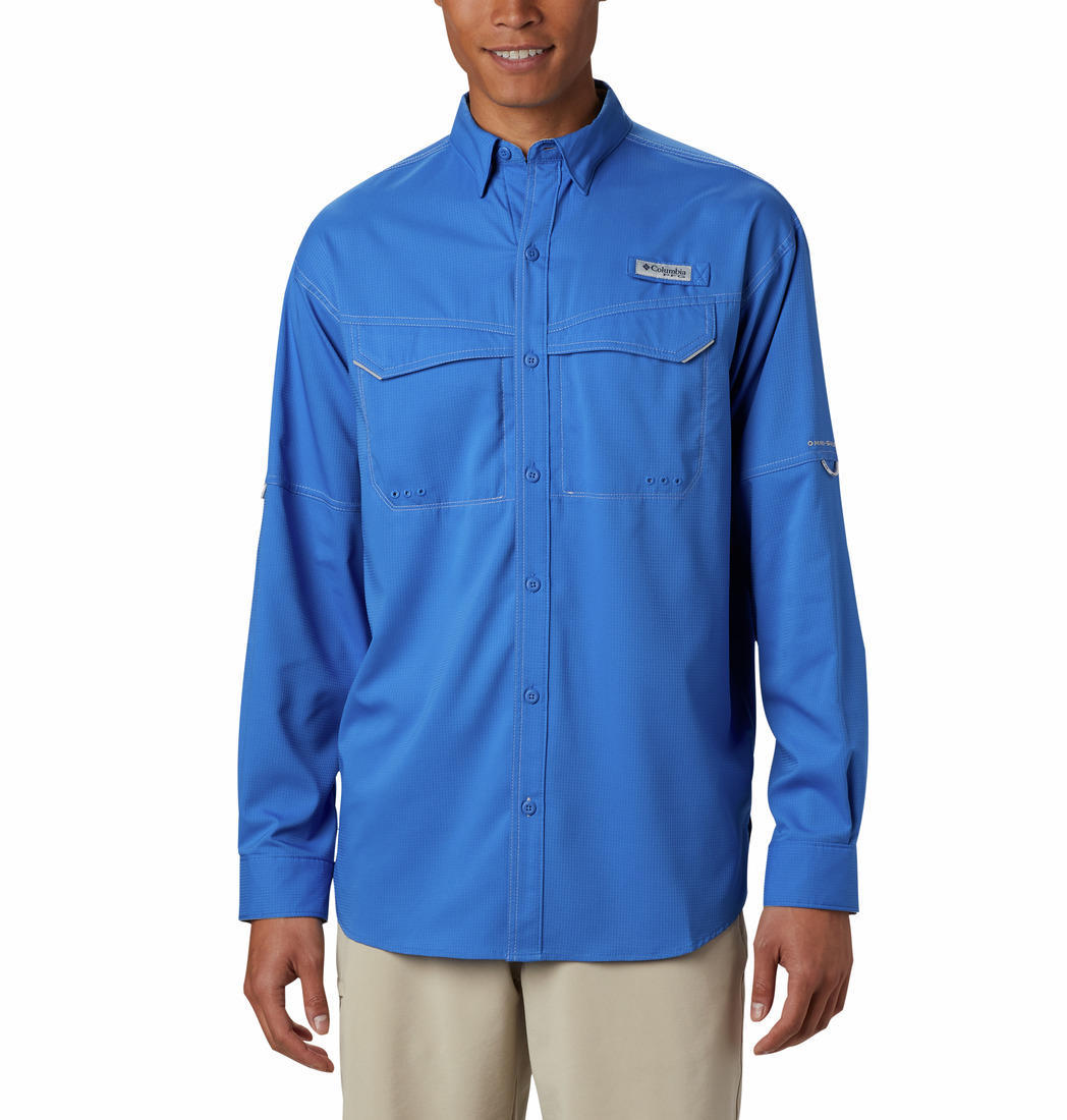 Columbia Men Blue Low Drag Offshore Long Sleeve Shirt