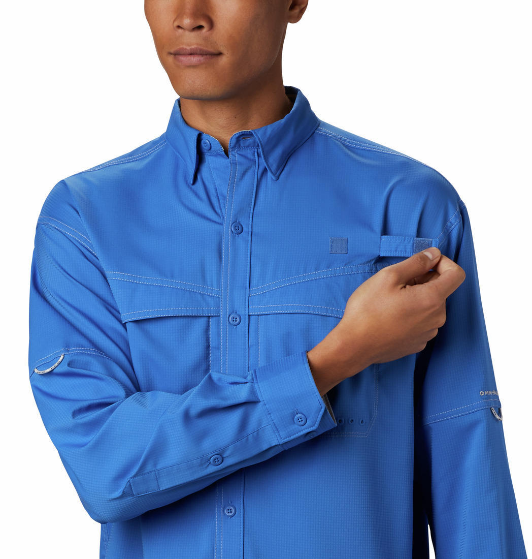 Columbia Men Blue Low Drag Offshore Long Sleeve Shirt