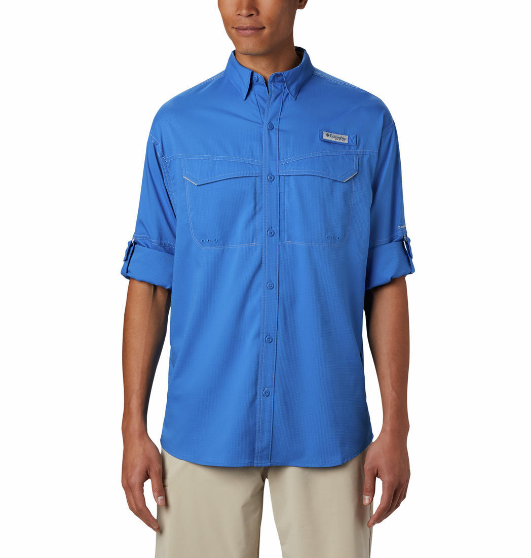 Columbia Men Blue Low Drag Offshore Long Sleeve Shirt