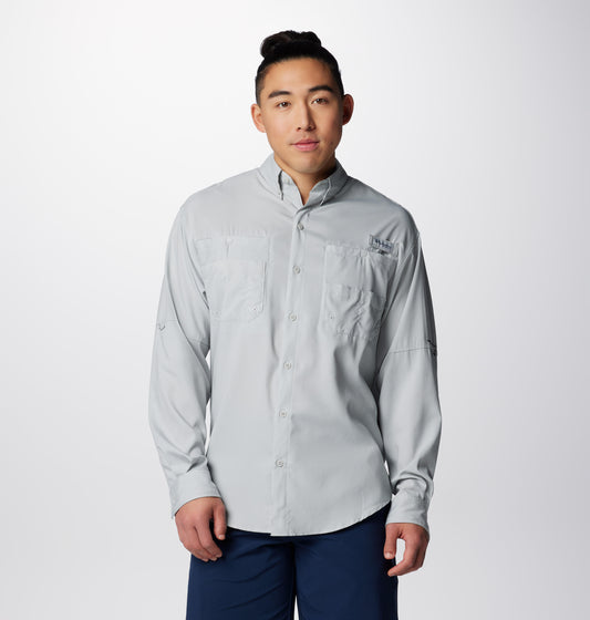 Columbia Mens Black Omni-Wick Tamiami II Long Sleeve Shirt