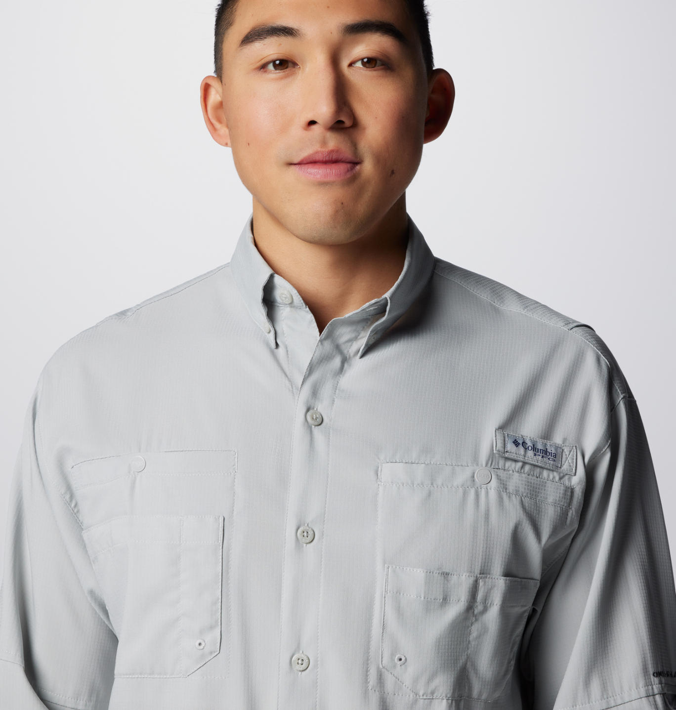 Columbia Mens Black Omni-Wick Tamiami II Long Sleeve Shirt