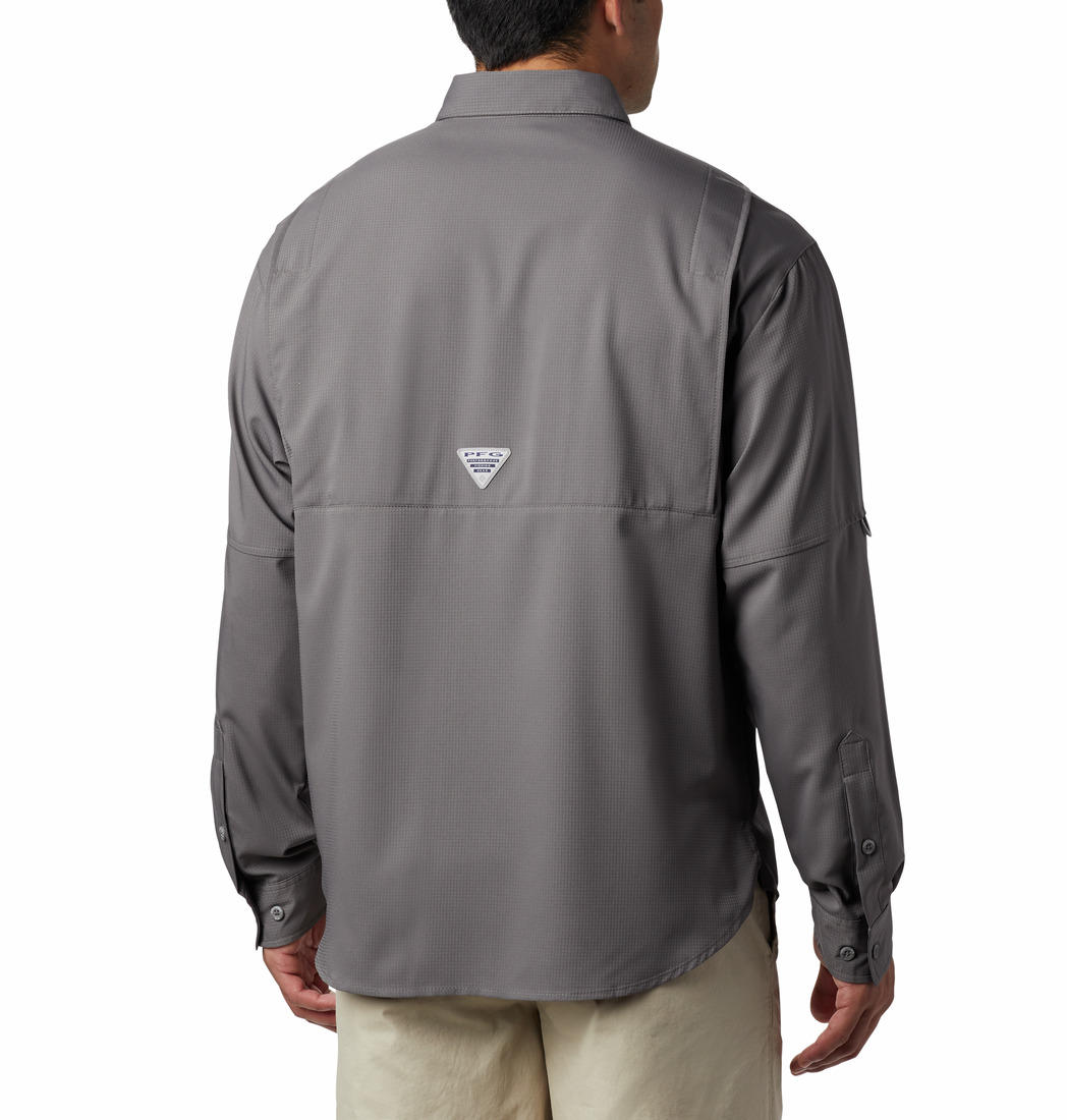 Columbia Men Grey Columbia Men Tamiami Ii Long Sleeve Shirt