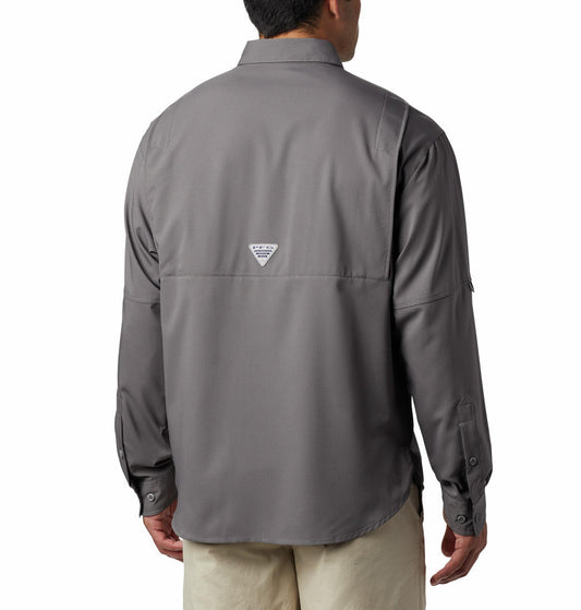 Columbia Men Grey Columbia Men Tamiami Ii Long Sleeve Shirt