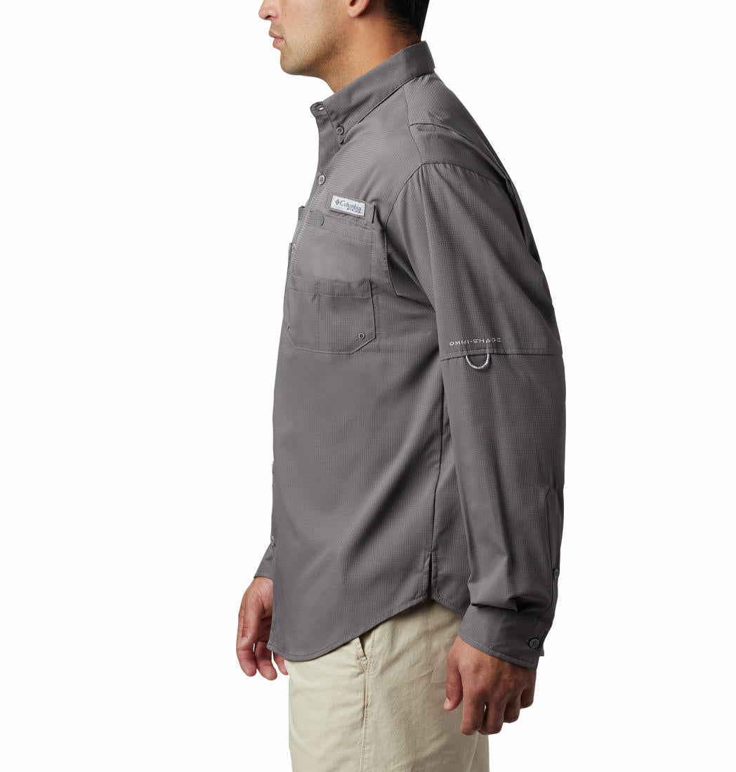 Columbia Men Grey Columbia Men Tamiami Ii Long Sleeve Shirt