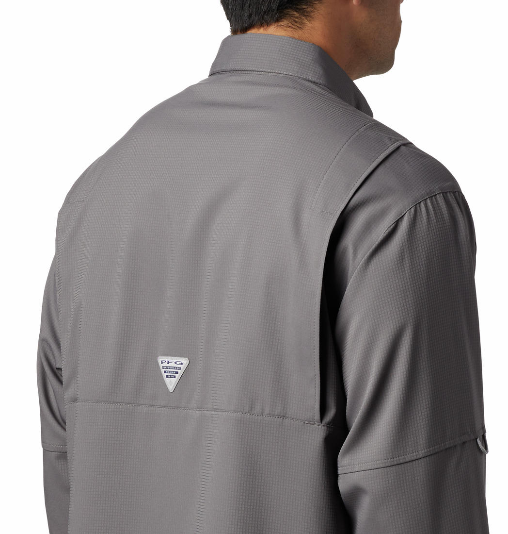 Columbia Men Grey Columbia Men Tamiami Ii Long Sleeve Shirt