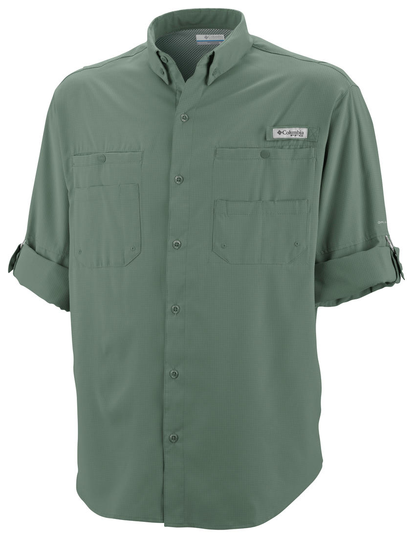 Columbia Men Green Tamiami II Long Sleeve Shirt