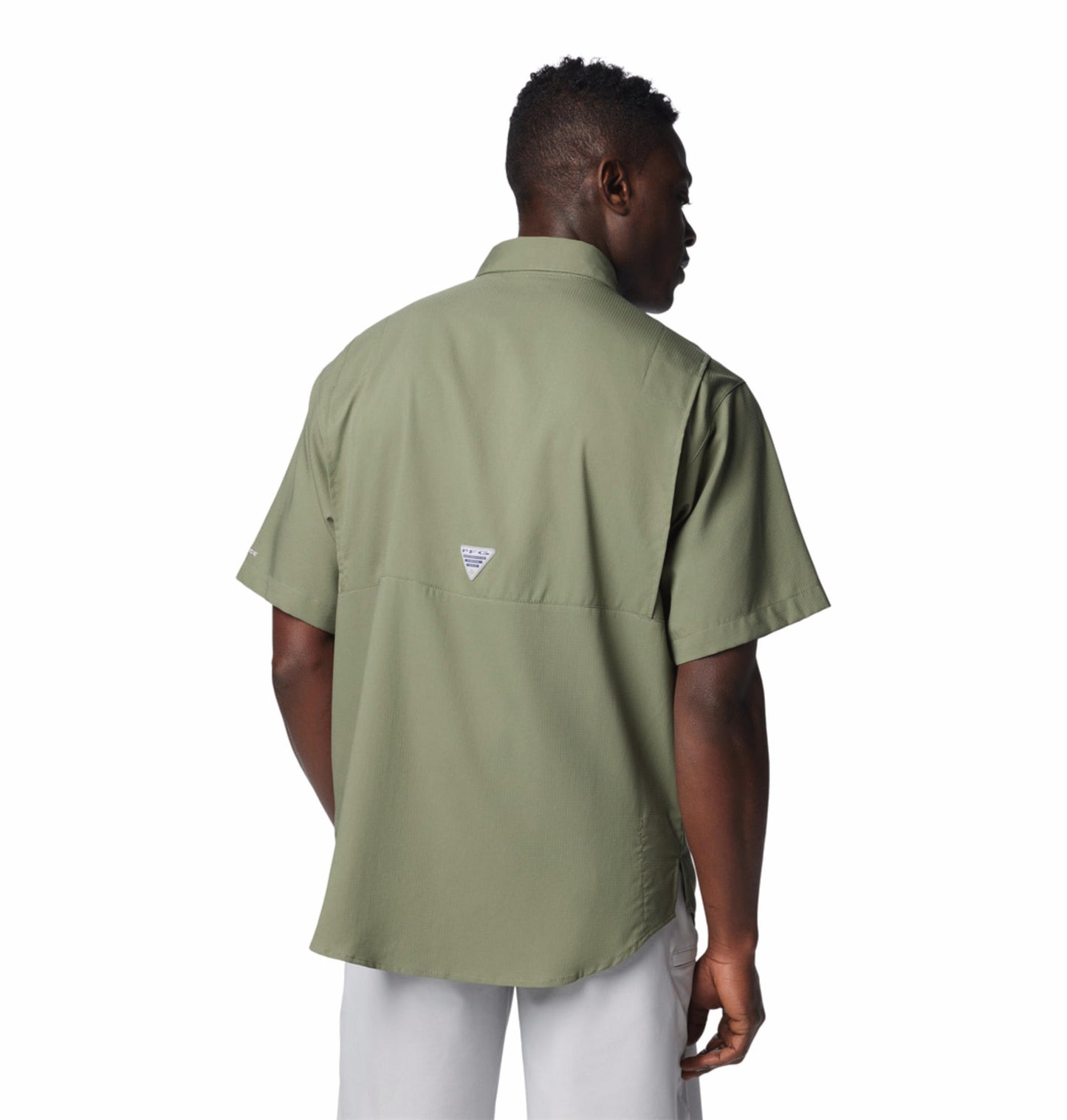Columbia Mens Green Omni-Wick Tamiami II Short Sleeve Shirt