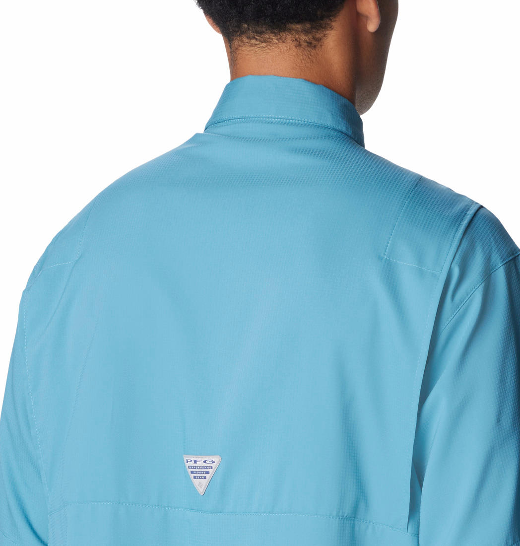 Columbia Men Blue Tamiami II SS Shirt (Sun Protection)