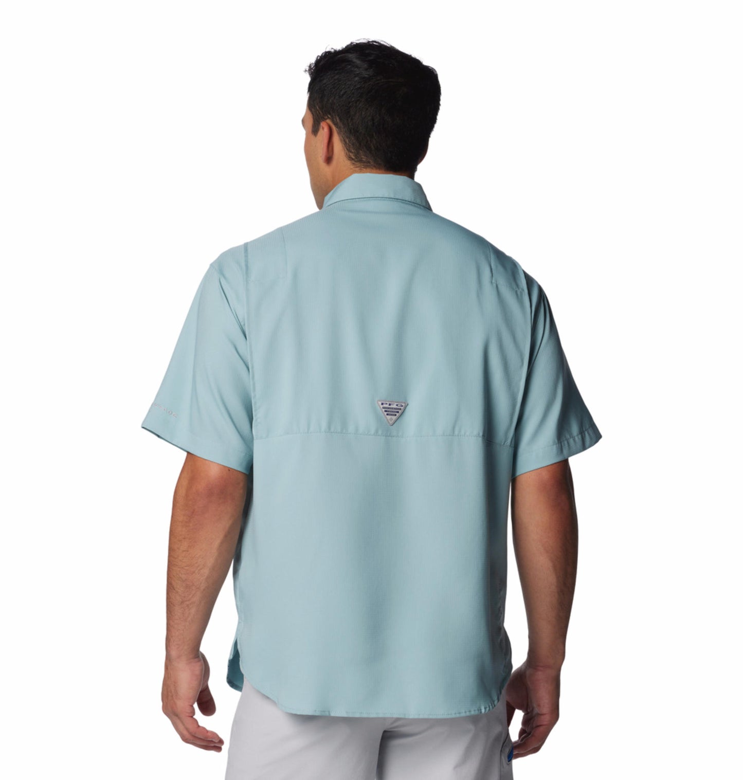 Columbia Mens Blue Omni-Wick Tamiami II Short Sleeve Shirt