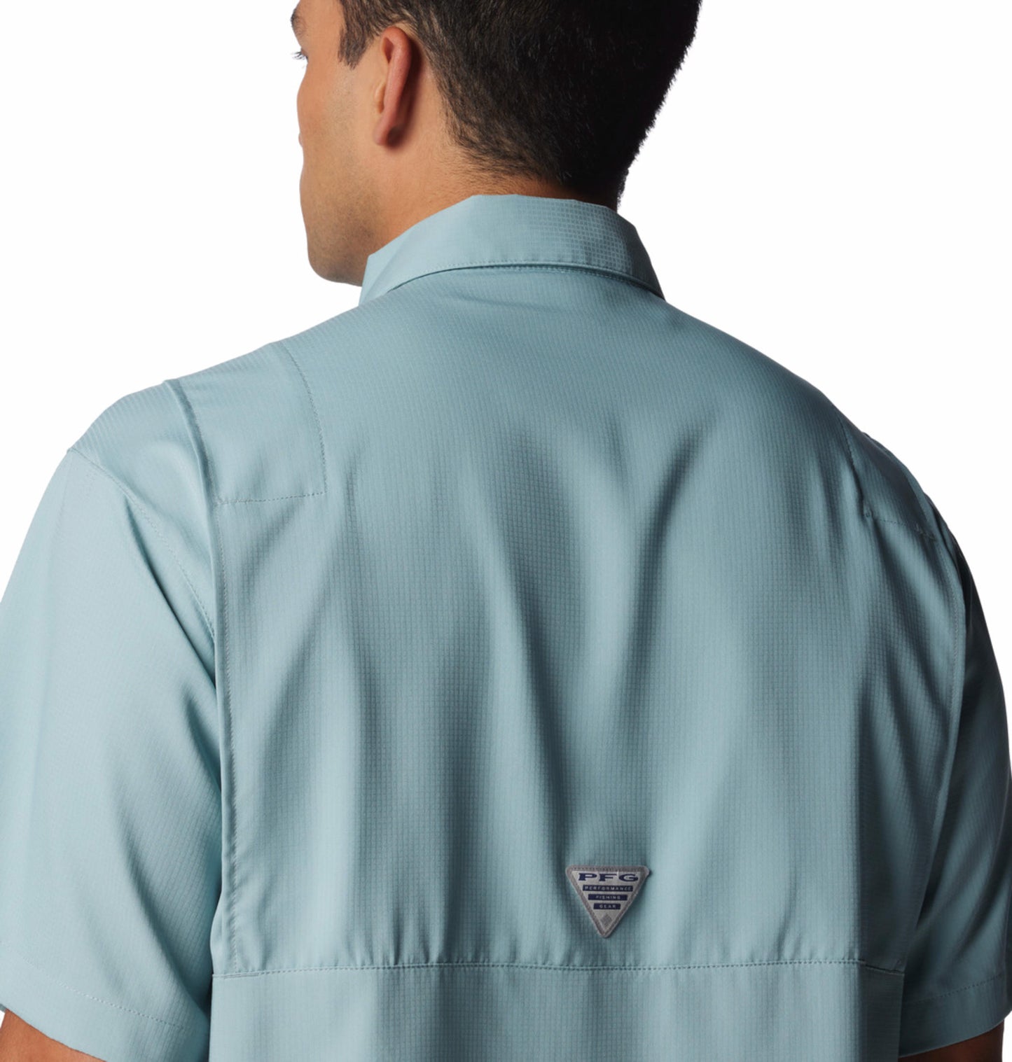 Columbia Mens Blue Omni-Wick Tamiami II Short Sleeve Shirt