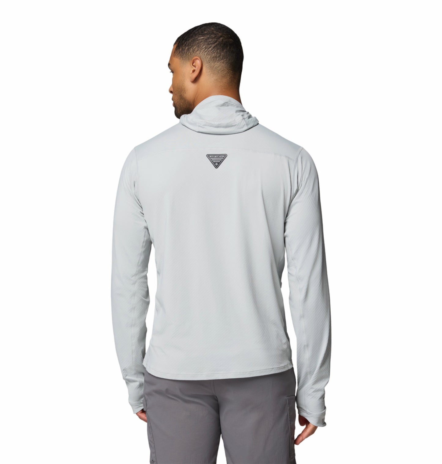 Columbia Men Light Grey Omni-Freeze Shadowcaster Zero Hoodie