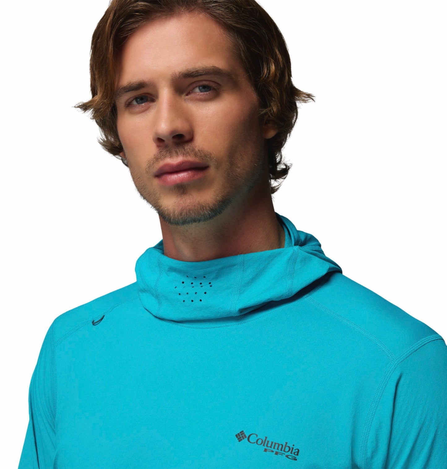 Columbia Men Blue Omni-Freeze Shadowcaster Zero Hoodie