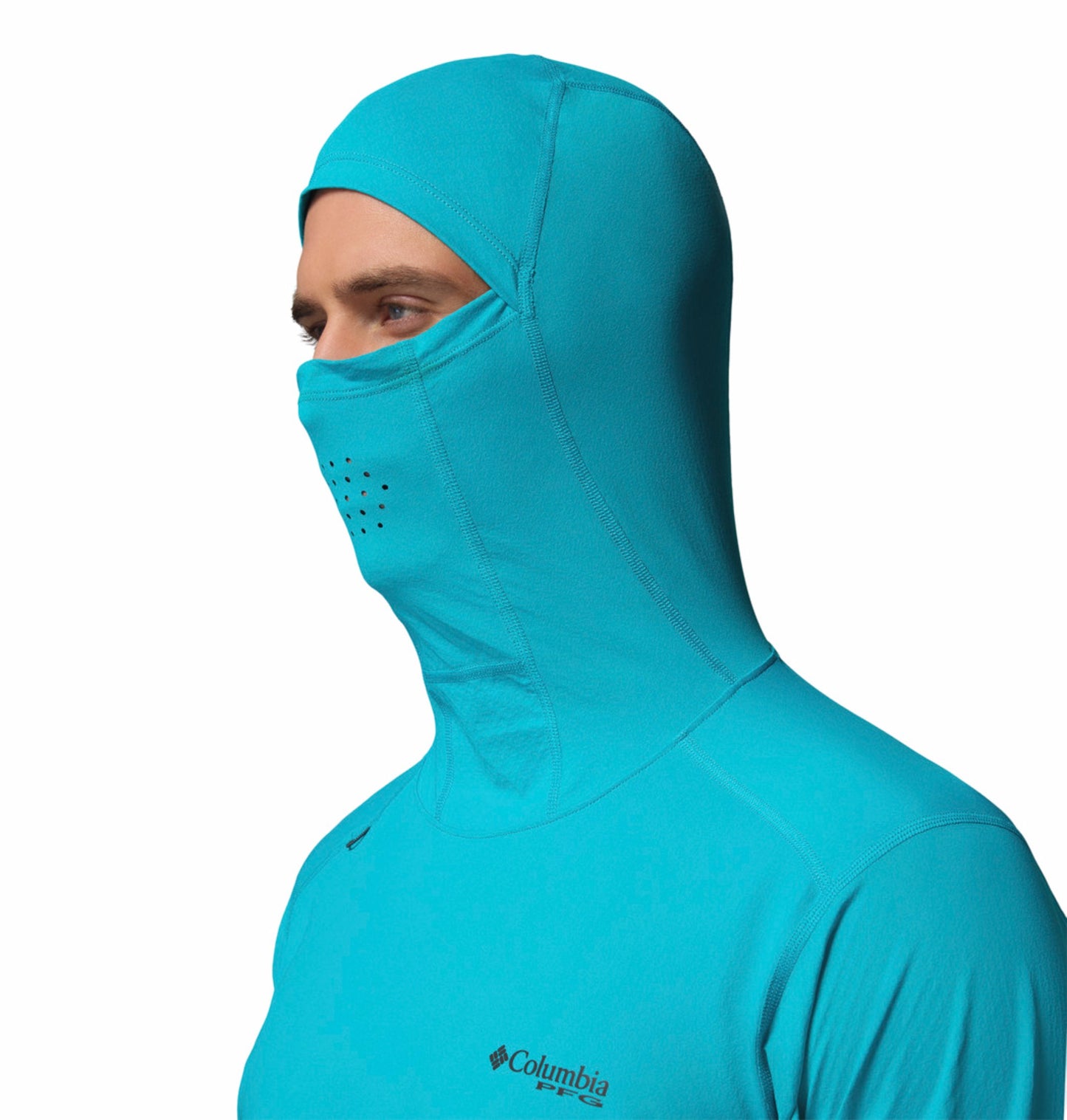 Columbia Men Blue Omni-Freeze Shadowcaster Zero Hoodie