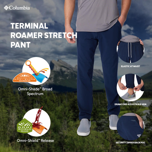 Columbia Mens Blue Terminal Roamer Stretch Pant
