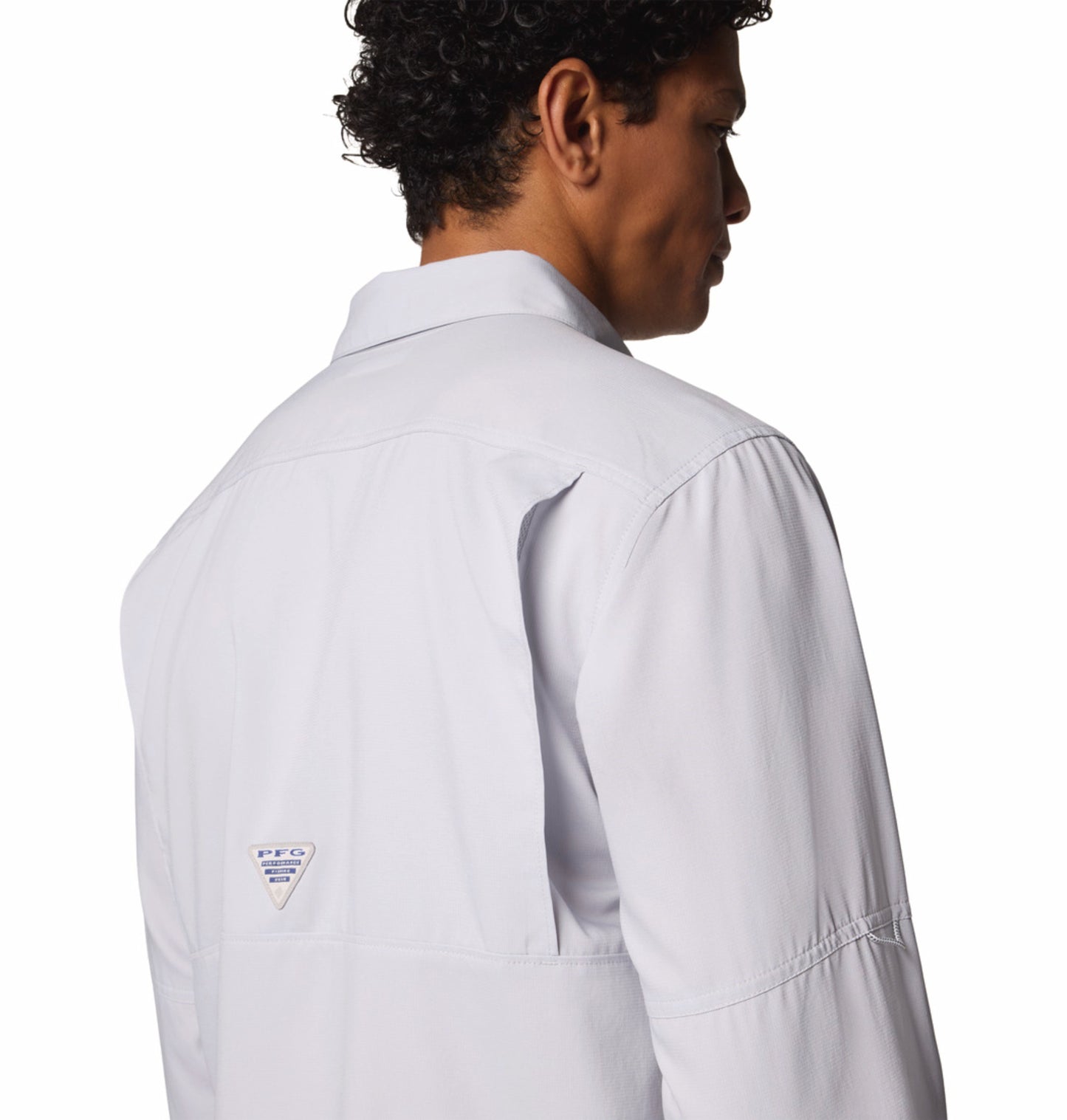 Columbia Men's Light Grey Omni-Shade Blood n Guts V Long Sleeve Shirt