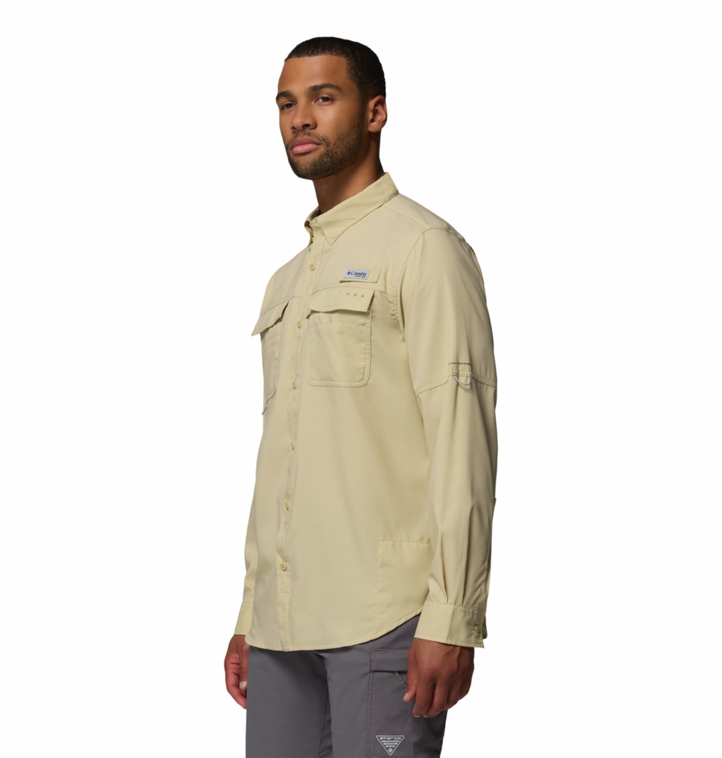 Columbia Men Lime green Omni-Shade Blood n Guts V Long Sleeve Shirt