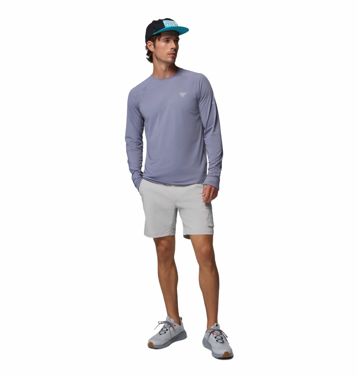 Columbia Men’s Blue Omni-Freeze Wild Cast UPF 50 Sun T-Shirt