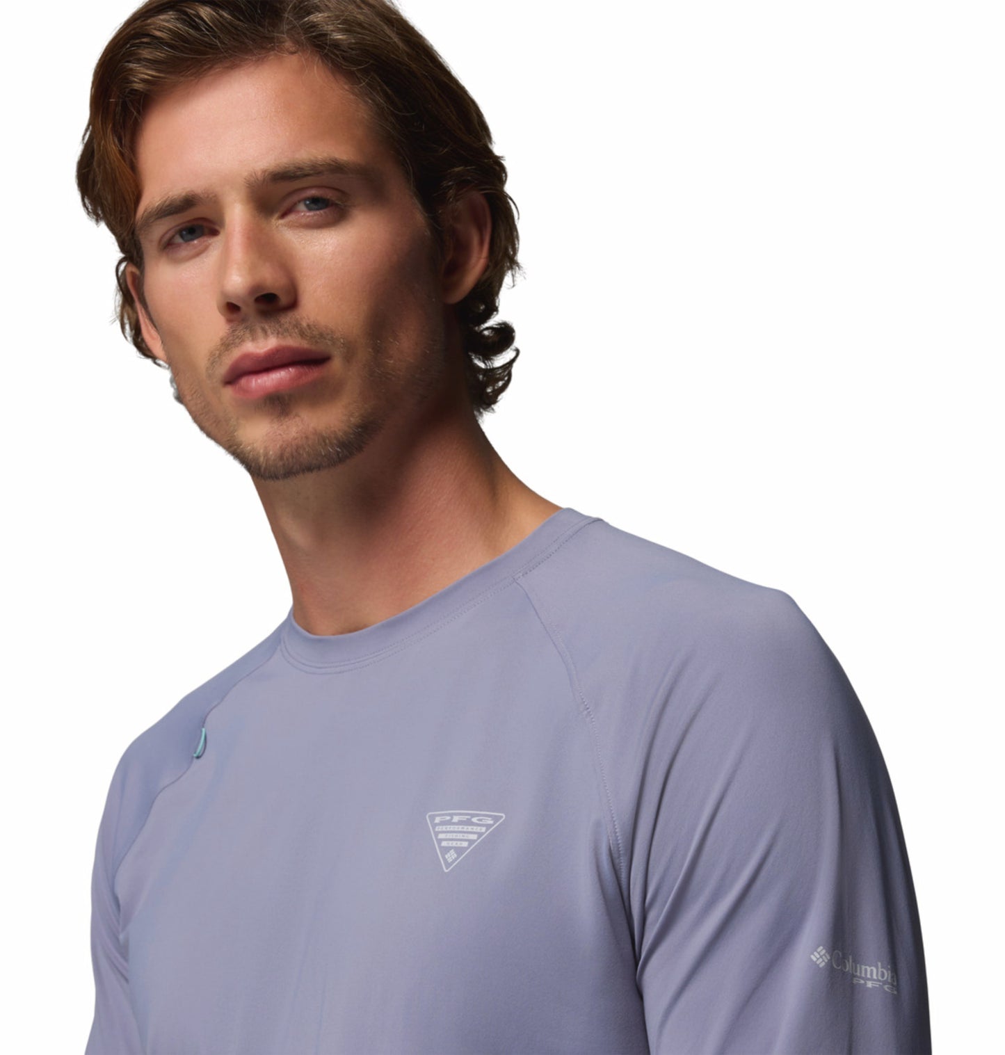 Columbia Men’s Blue Omni-Freeze Wild Cast UPF 50 Sun T-Shirt