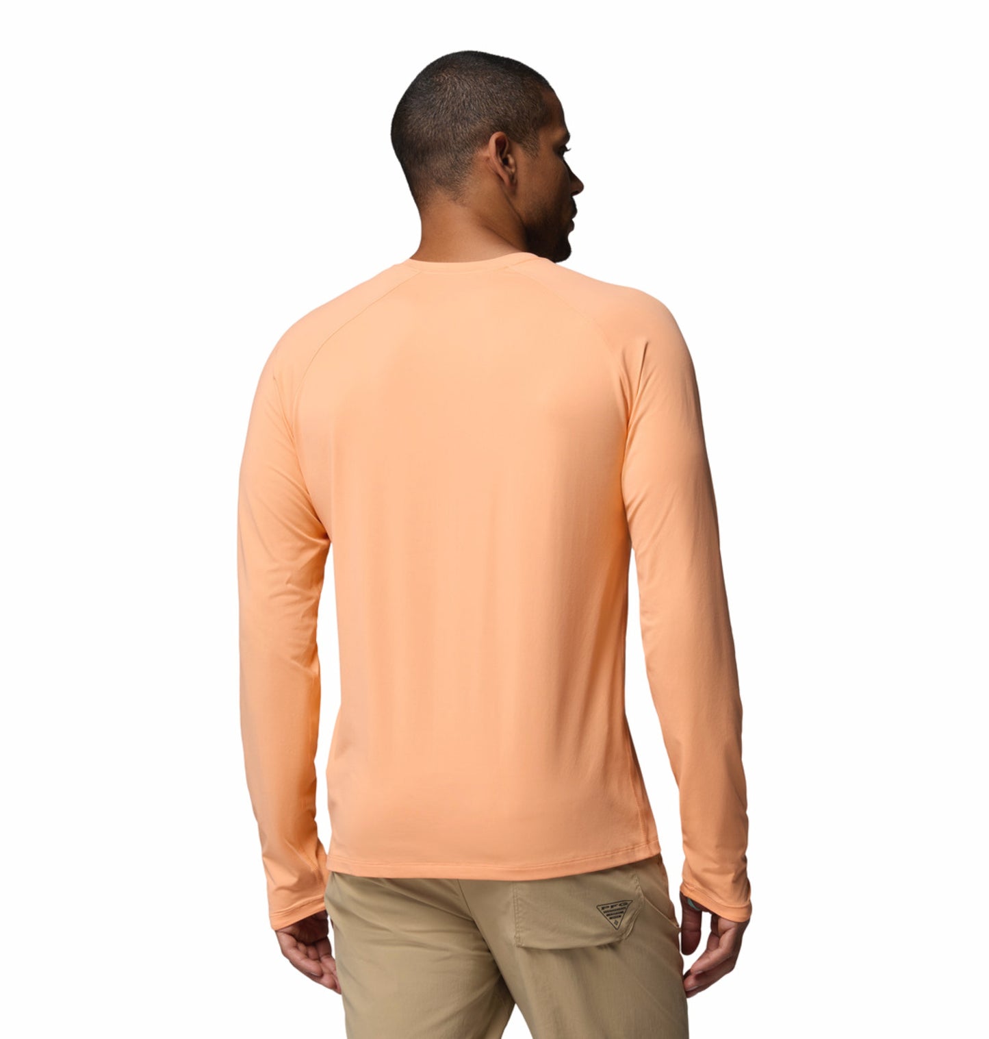 Columbia Men Peach Omni-Freeze Wild Cast Sun Tshirt