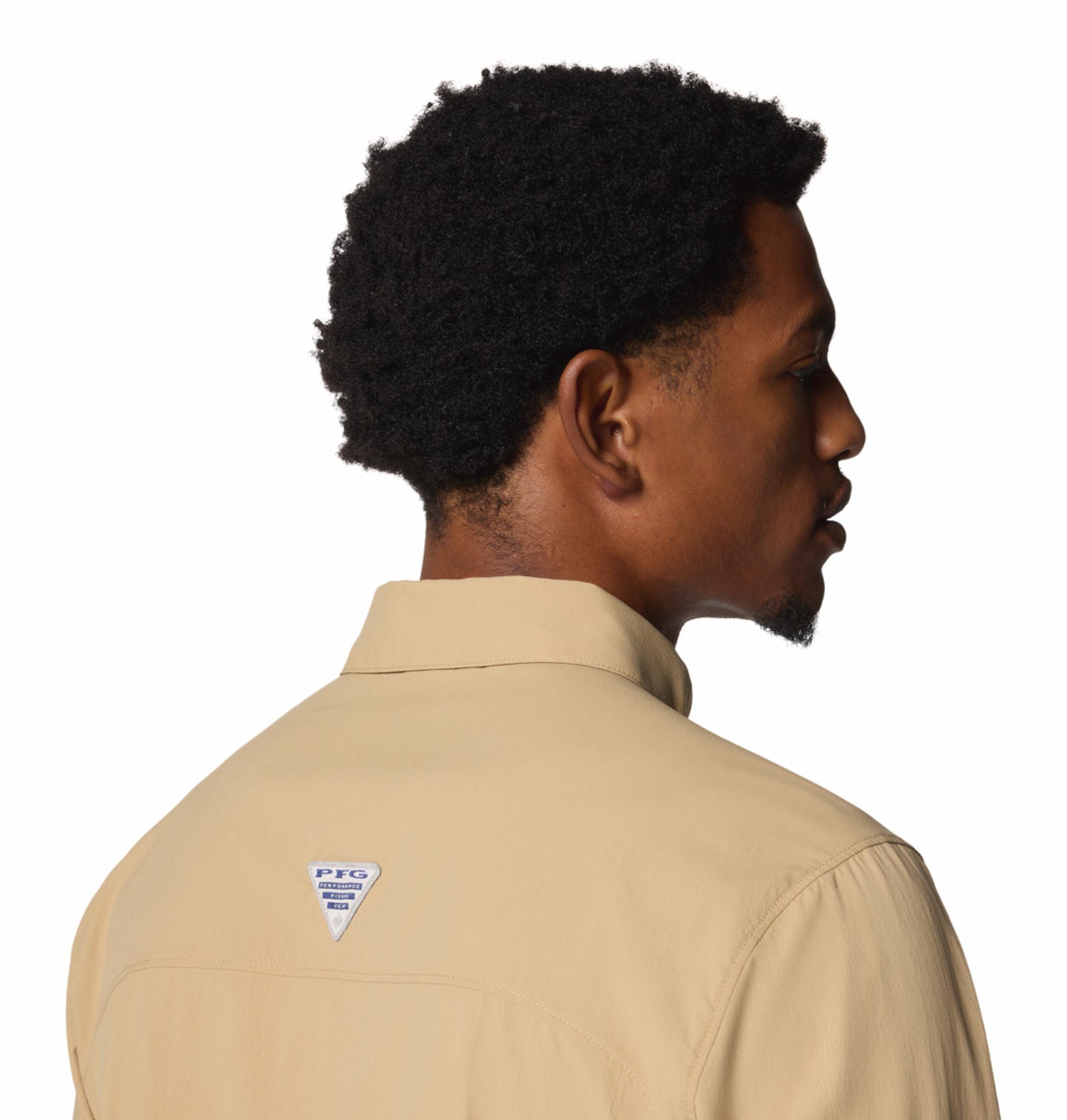 Columbia Mens Beige Omni-Shade Wild Cast Long Sleeve Shirt