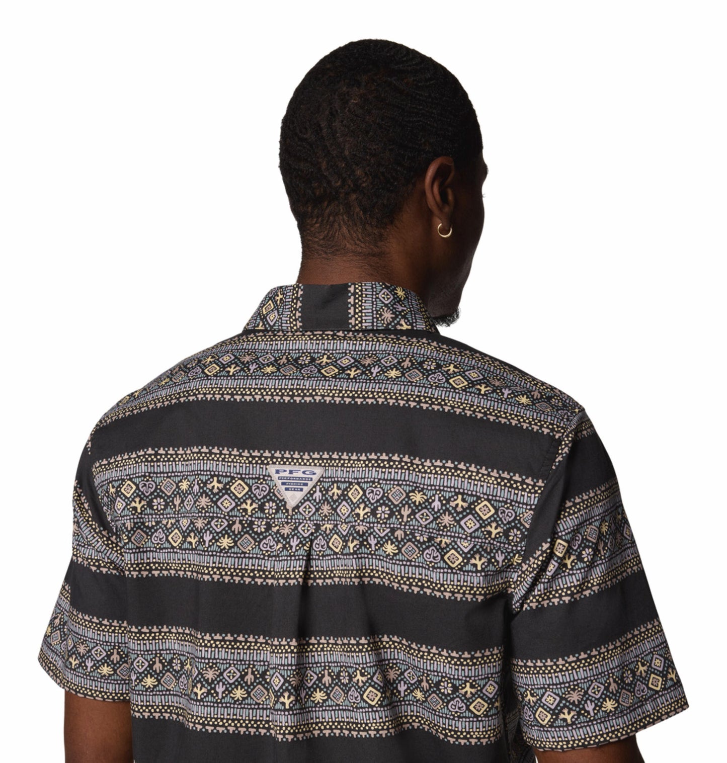 Columbia Mens Multicolor Wild Cast Camp Shirt
