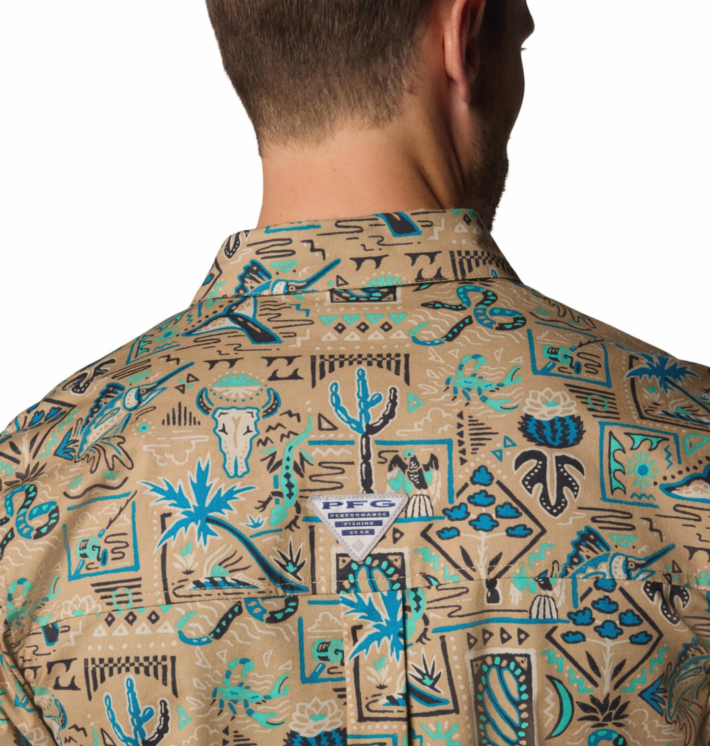 Columbia Mens Multicolor Wild Cast Camp Shirt