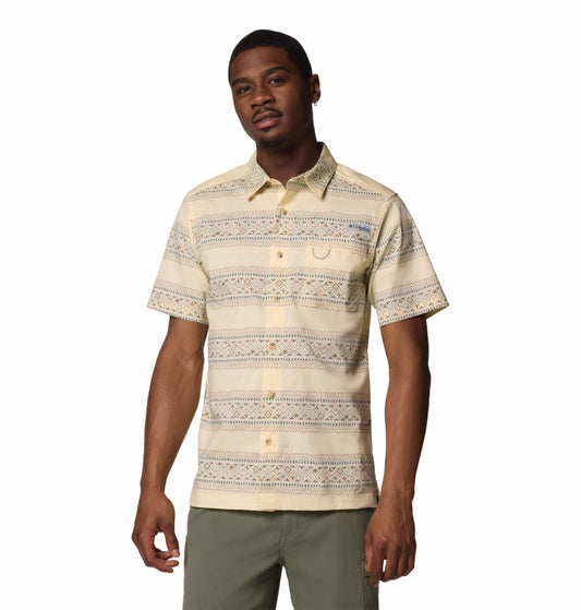 Columbia Mens Multicolor Wild Cast Camp Shirt