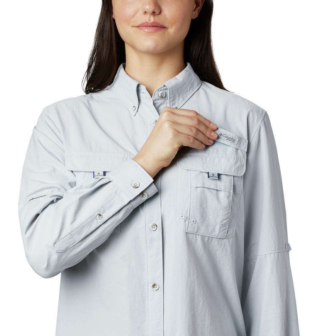 Columbia Women Grey Columbia Women Bahama Long Sleeve Shirt