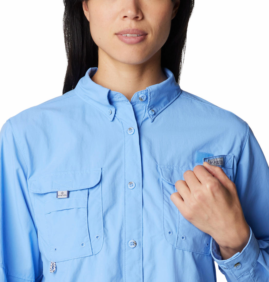 Columbia Women Blue Columbia Women Bahama Long Sleeve Shirt