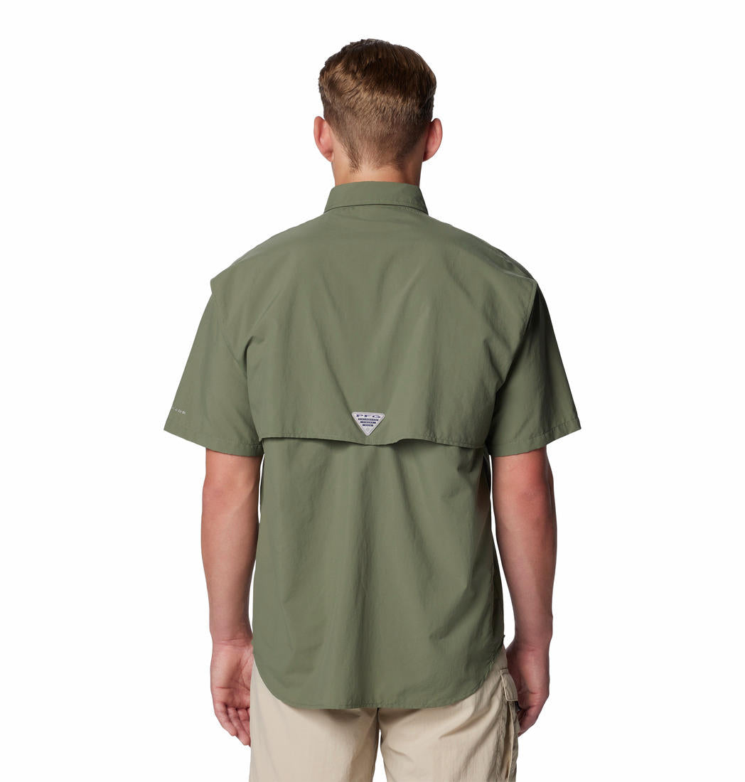 Columbia Mens Green Bahama II Short Sleeve Shirt