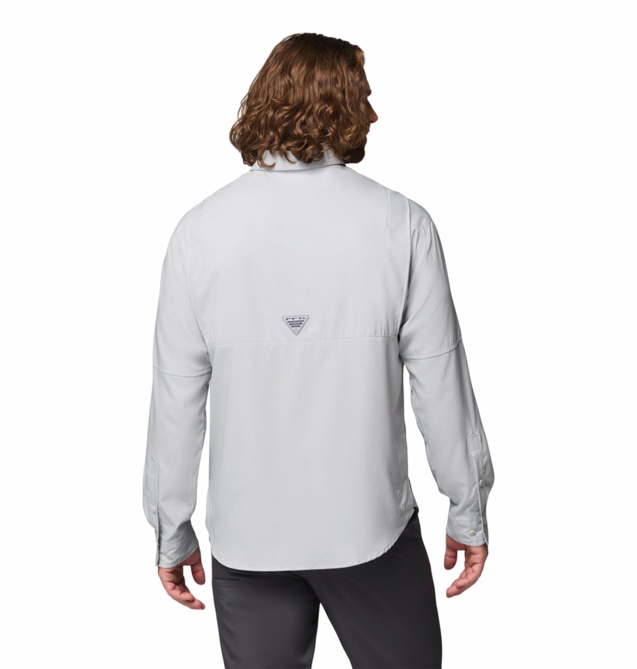 men black omni shade tamiami ii long sleeve shirt plus size