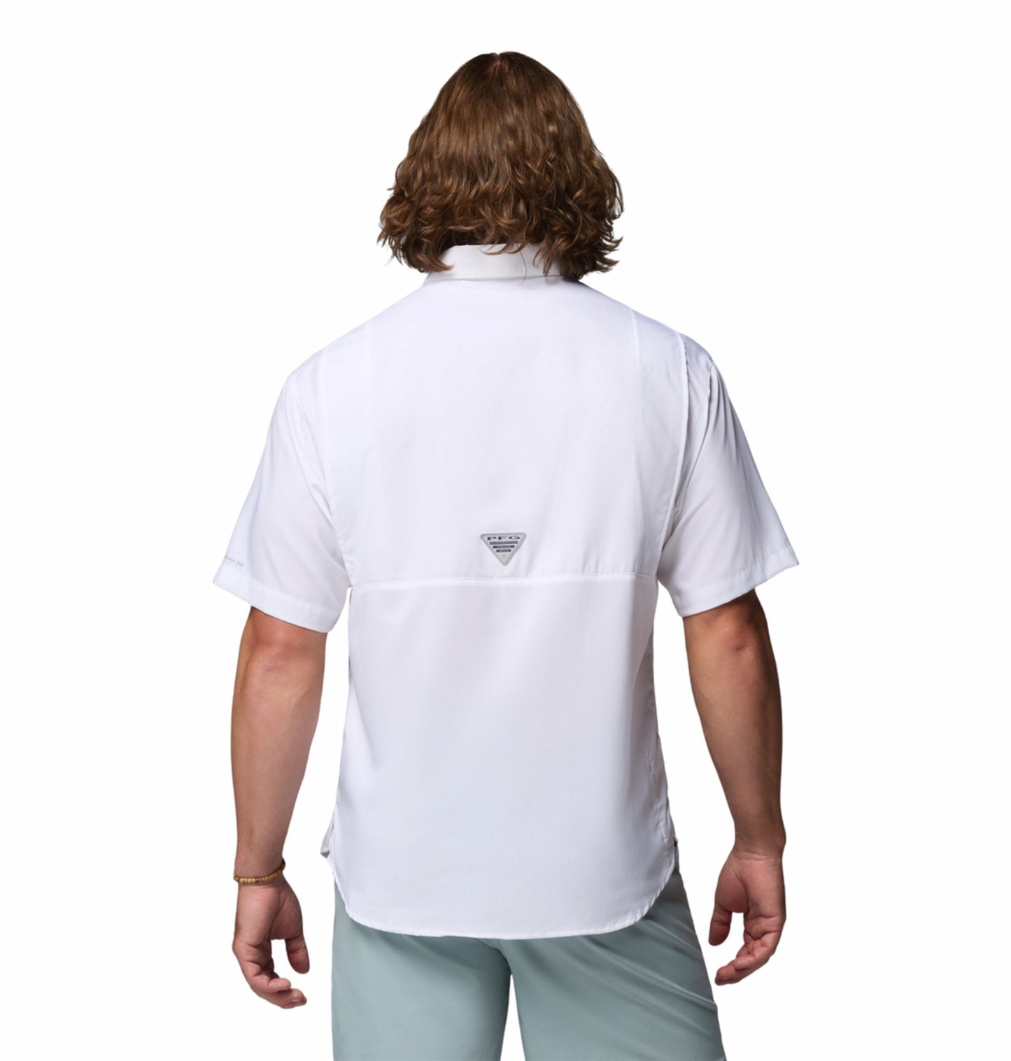 men white omni shade tamiami ii short sleeve shirt plus size
