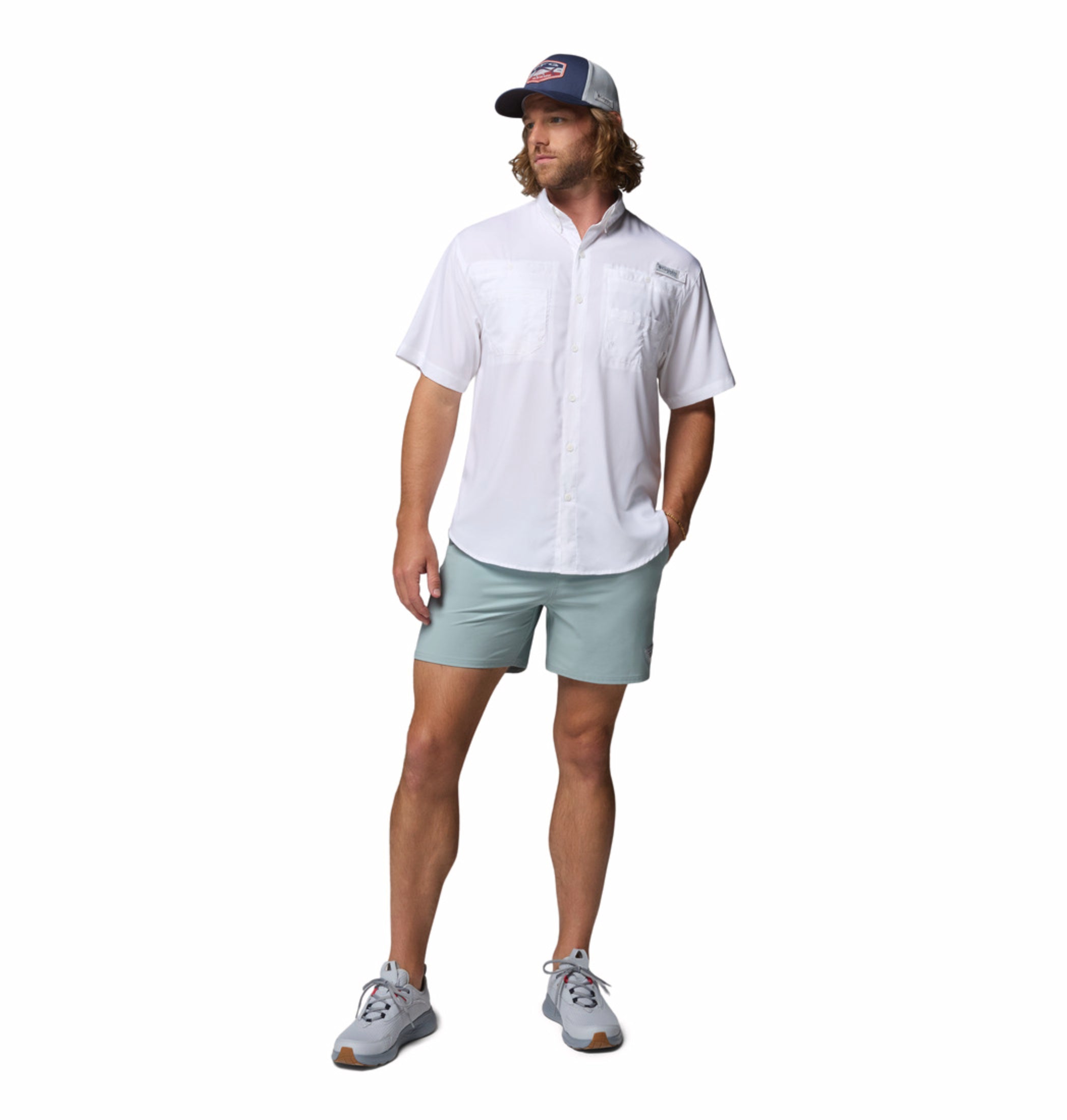 men white omni shade tamiami ii short sleeve shirt plus size