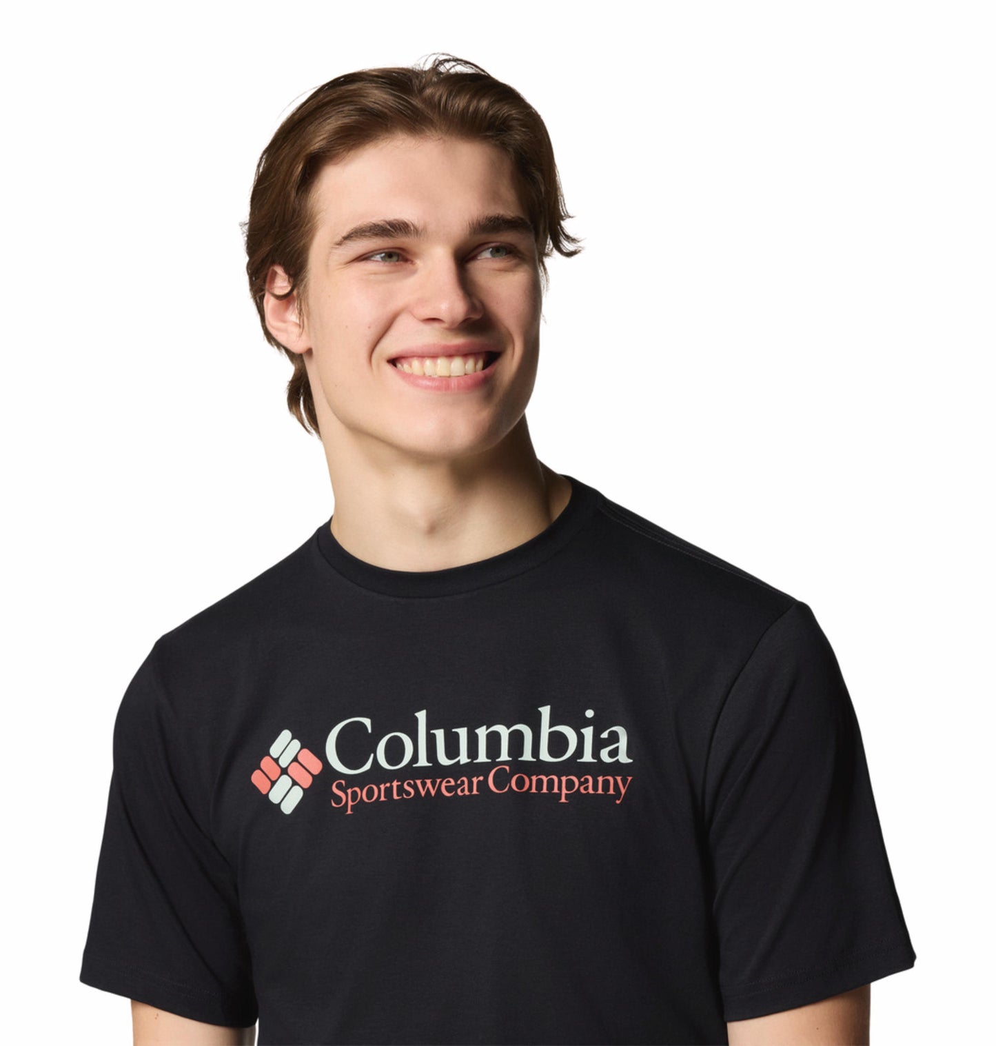 Columbia Mens Black CSC Basic Logo Short Sleeve Tshirt