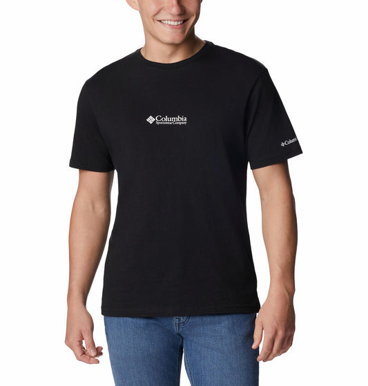Columbia Mens Grey CSC Basic Logo Short Sleeve Tshirt