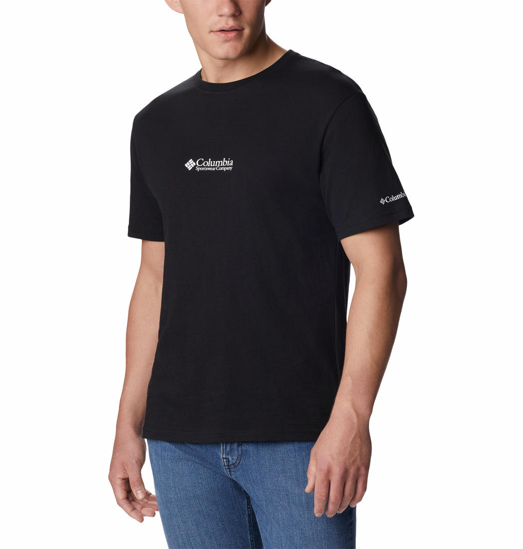 Columbia Mens Grey CSC Basic Logo Short Sleeve Tshirt