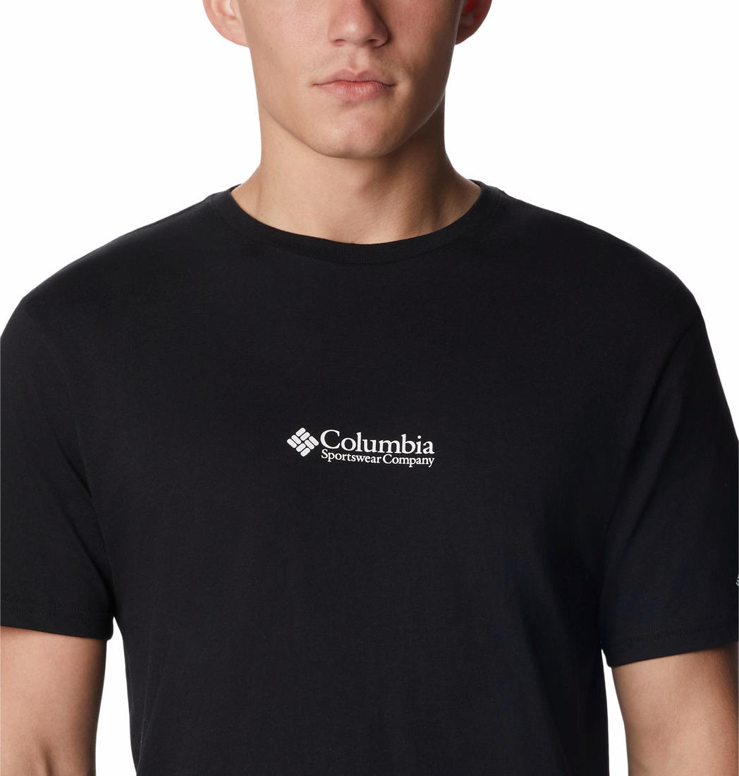 Columbia Mens Grey CSC Basic Logo Short Sleeve Tshirt