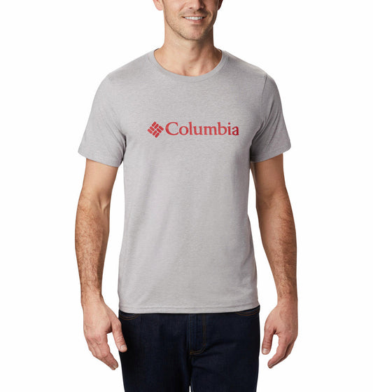 Columbia Mens Grey CSC Basic Logo Short Sleeve