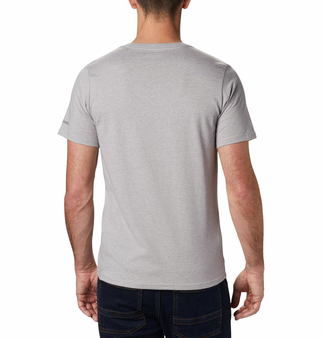 Columbia Mens Grey CSC Basic Logo Short Sleeve