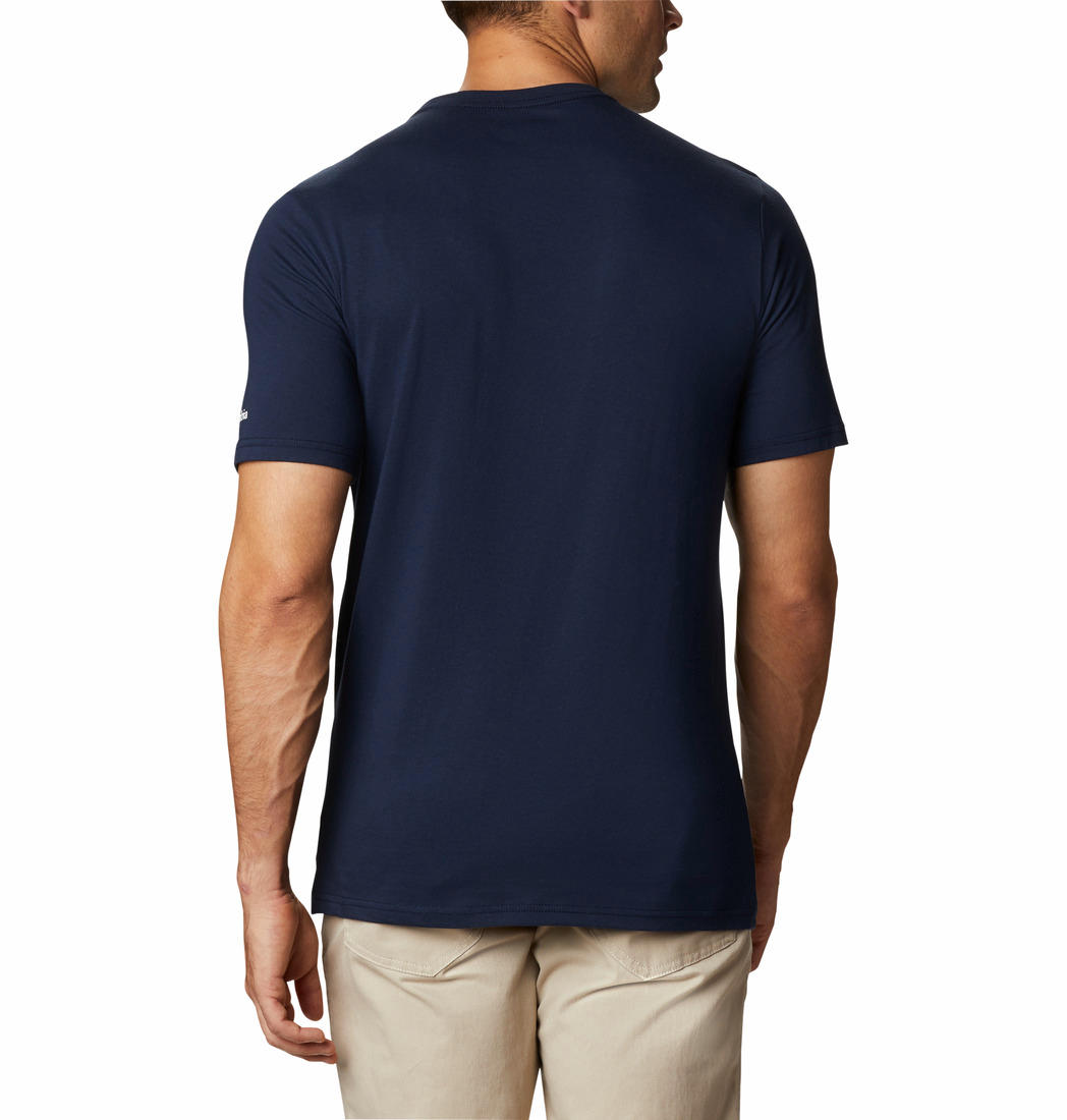 Columbia Mens Blue CSC Basic Logo Short Sleeve