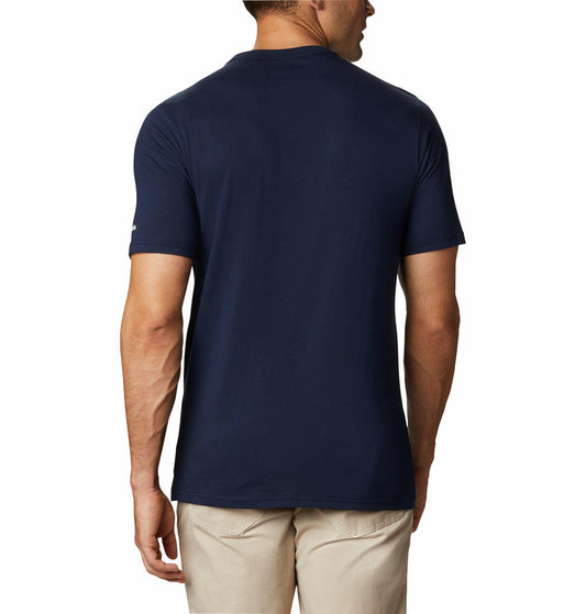 Columbia Mens Blue CSC Basic Logo Short Sleeve