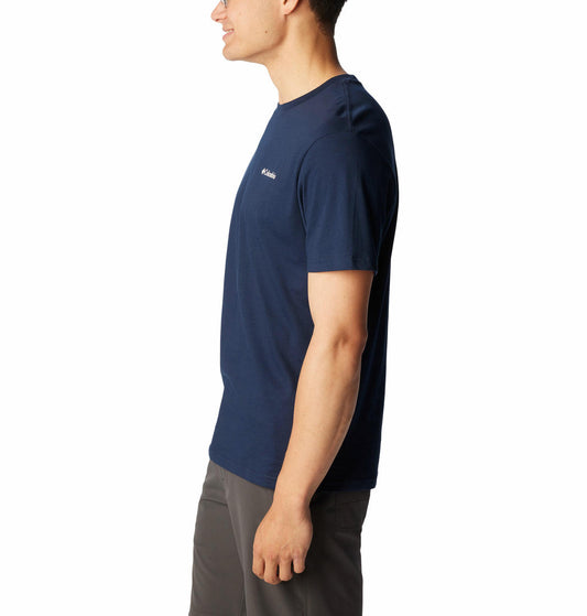Columbia Men Navy Blue CSC Basic Logo Short Sleeve T-Shirt